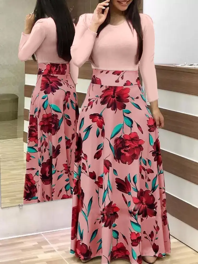 2025 Long Skirt Digital Print Dress for Women - Image 16