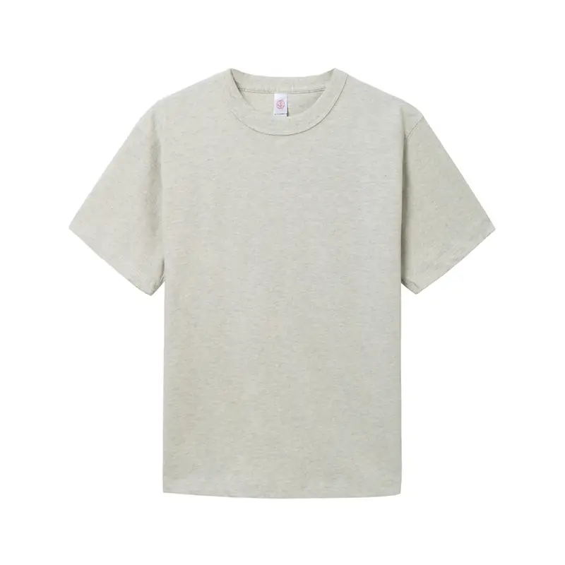 Women Men 300g White Cotton T-Shirt Short Sleeve