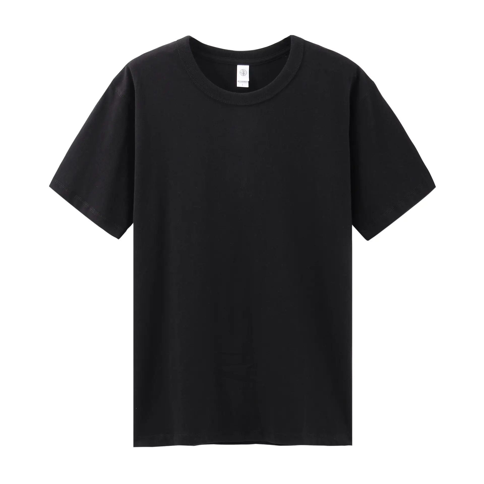 Women Men 300g White Cotton T-Shirt Short Sleeve