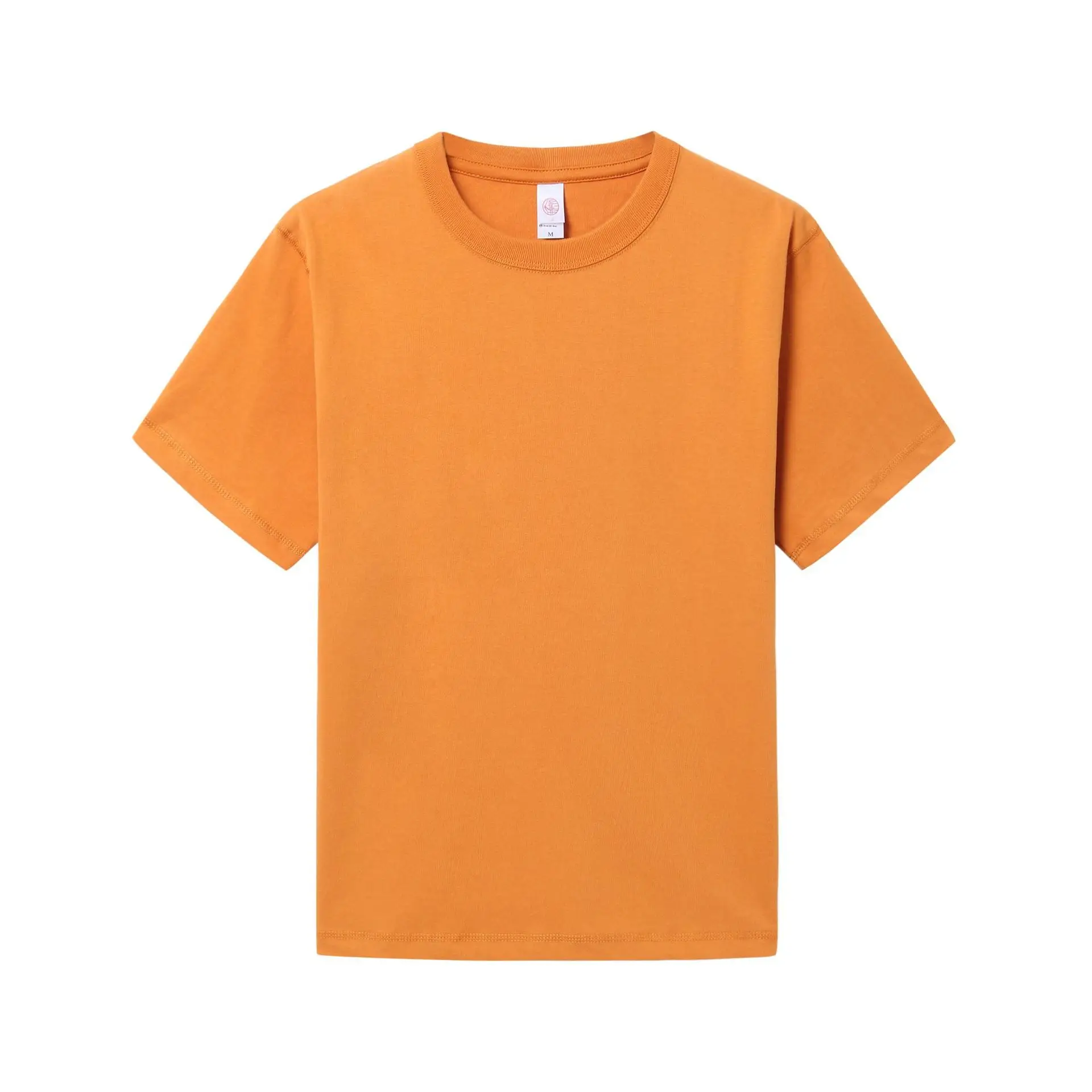Women Men 300g White Cotton T-Shirt Short Sleeve