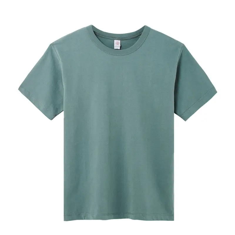 Women Men 300g White Cotton T-Shirt Short Sleeve