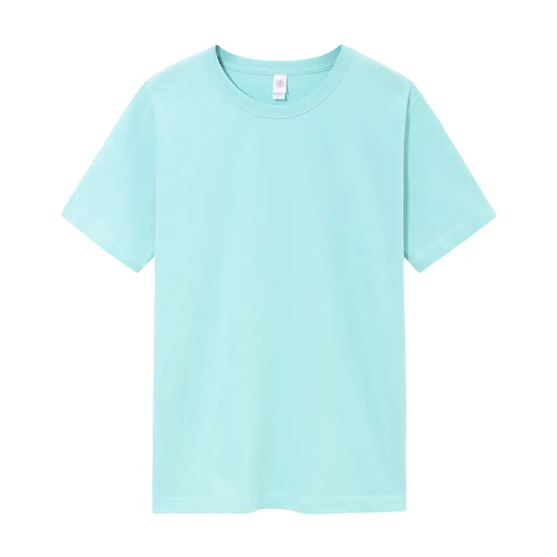 Women Men 300g White Cotton T-Shirt Short Sleeve