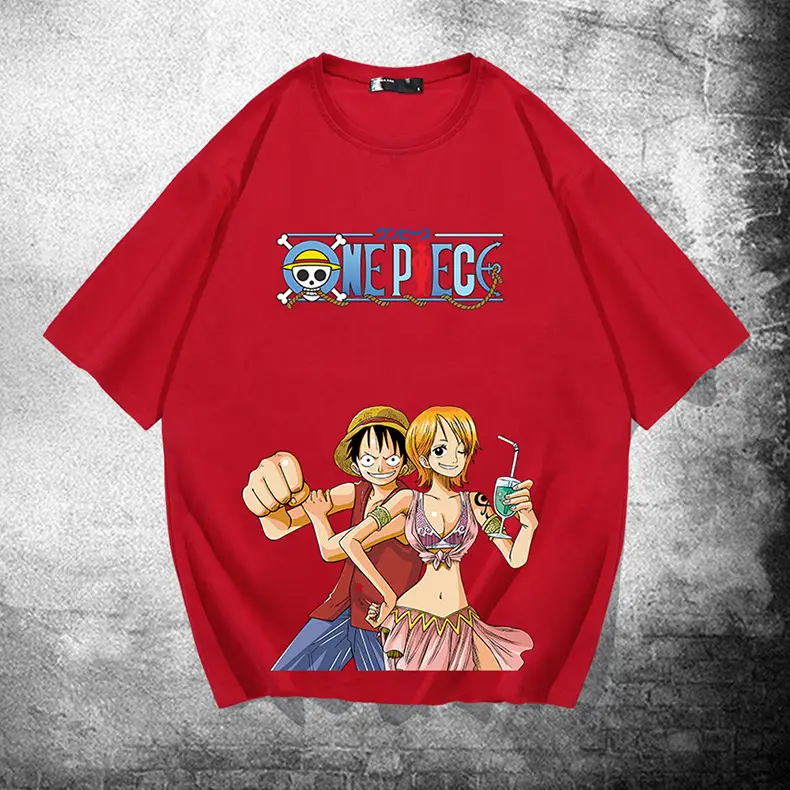 One Piece Anime T-shirt Black Large Summer Wear - Image 10