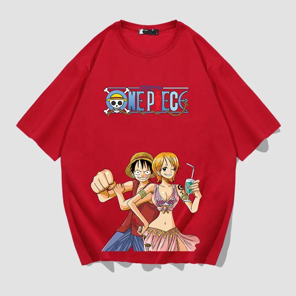One Piece Anime T-shirt Black Large Summer Wear - Image 4