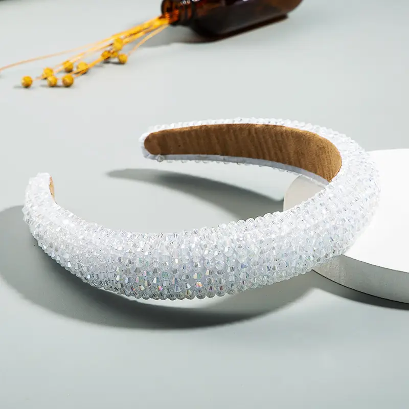 European American Fashion Beaded Hair Hoop Ball Wide Bristle - Image 8
