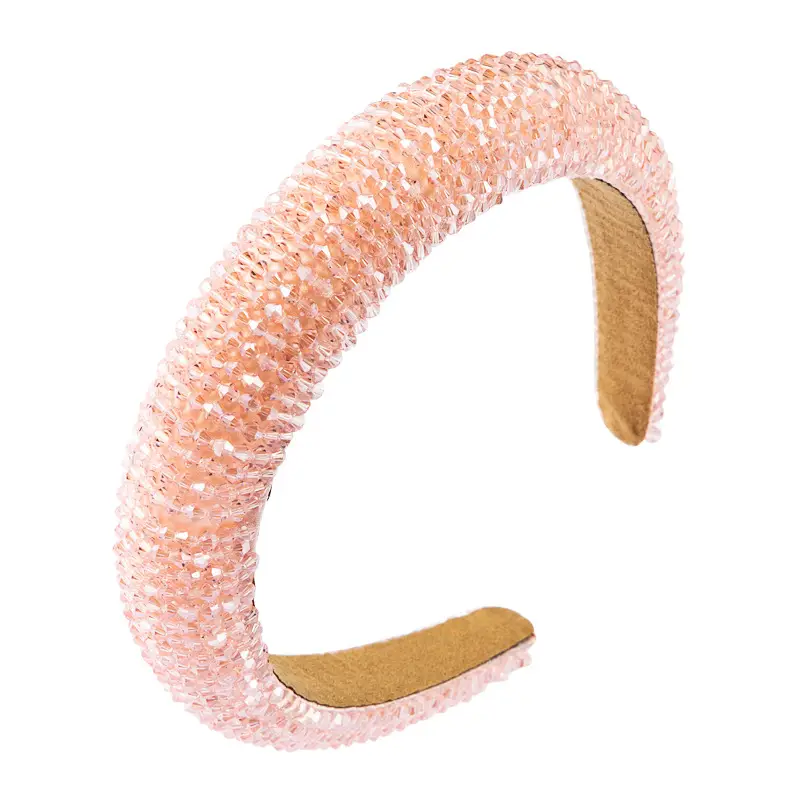 European American Fashion Beaded Hair Hoop Ball Wide Bristle - Image 10