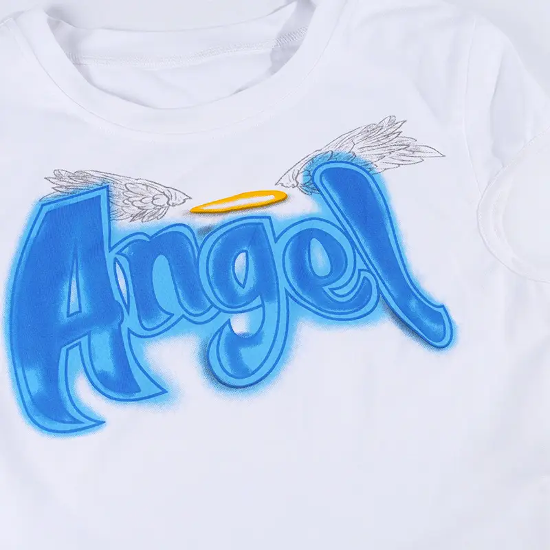 Jadao Graphic Cotton T-Shirt White Short Sleeve — feature 6