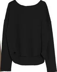 Women's White Loose T-Shirt Back Button Design - Image 9