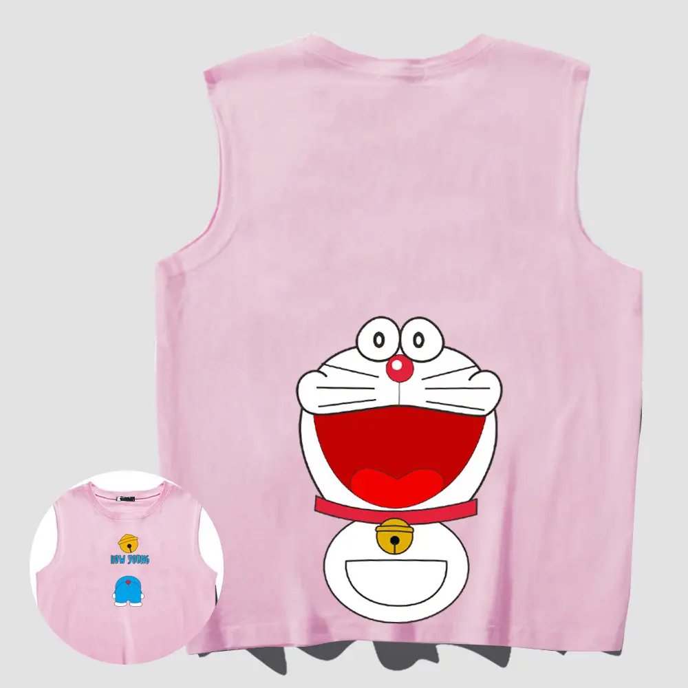 Japanese Anime Cotton Vest Male Female Cartoon Teenager Loose Sleeveless Base Shirt Top - Image 6