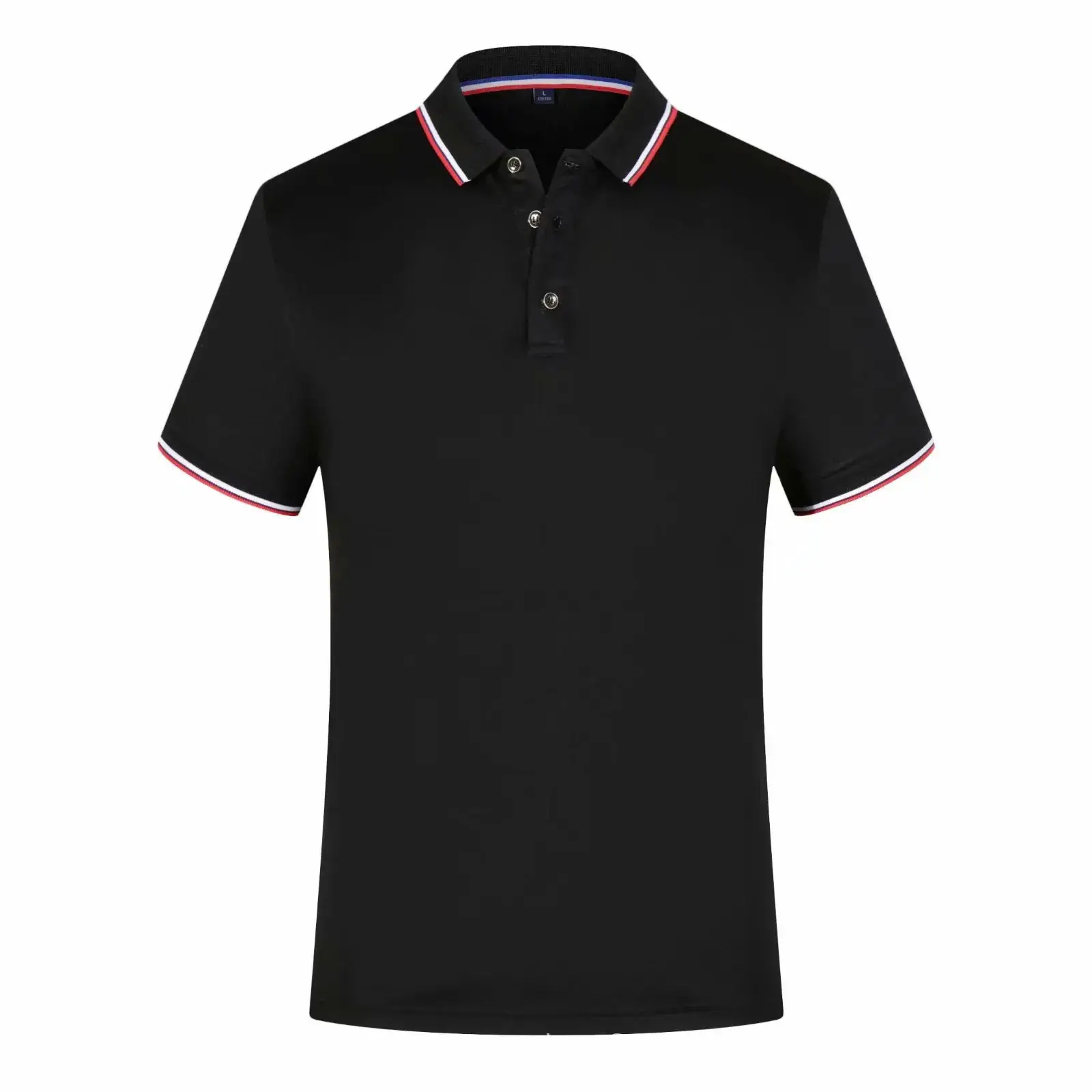 Men Cotton Polo Shirt Neon Color Short Sleeve Custom Print - Image 4