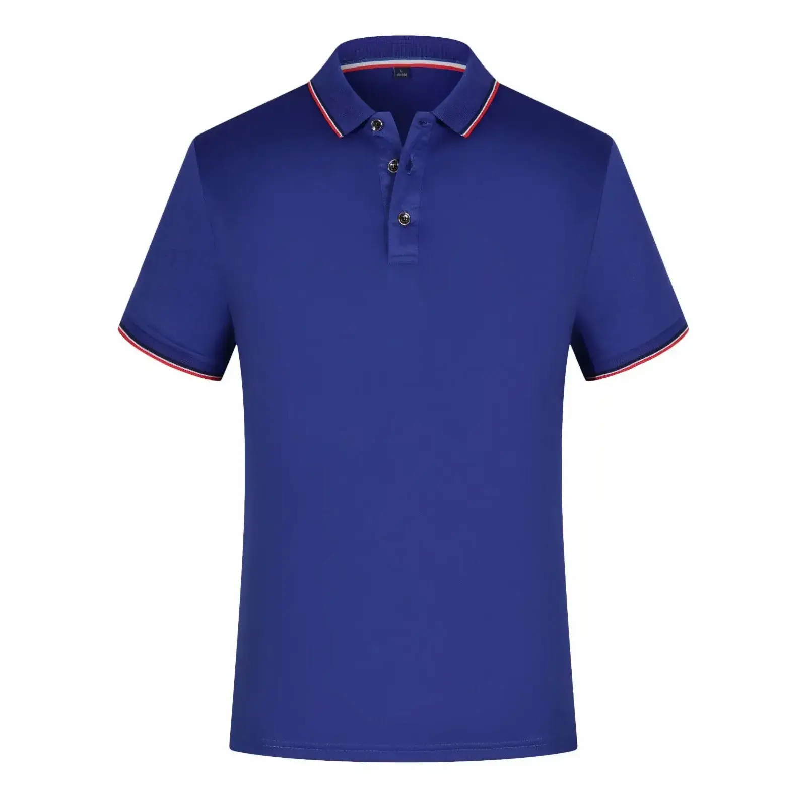 Men Cotton Polo Shirt Neon Color Short Sleeve Custom Print - Image 8