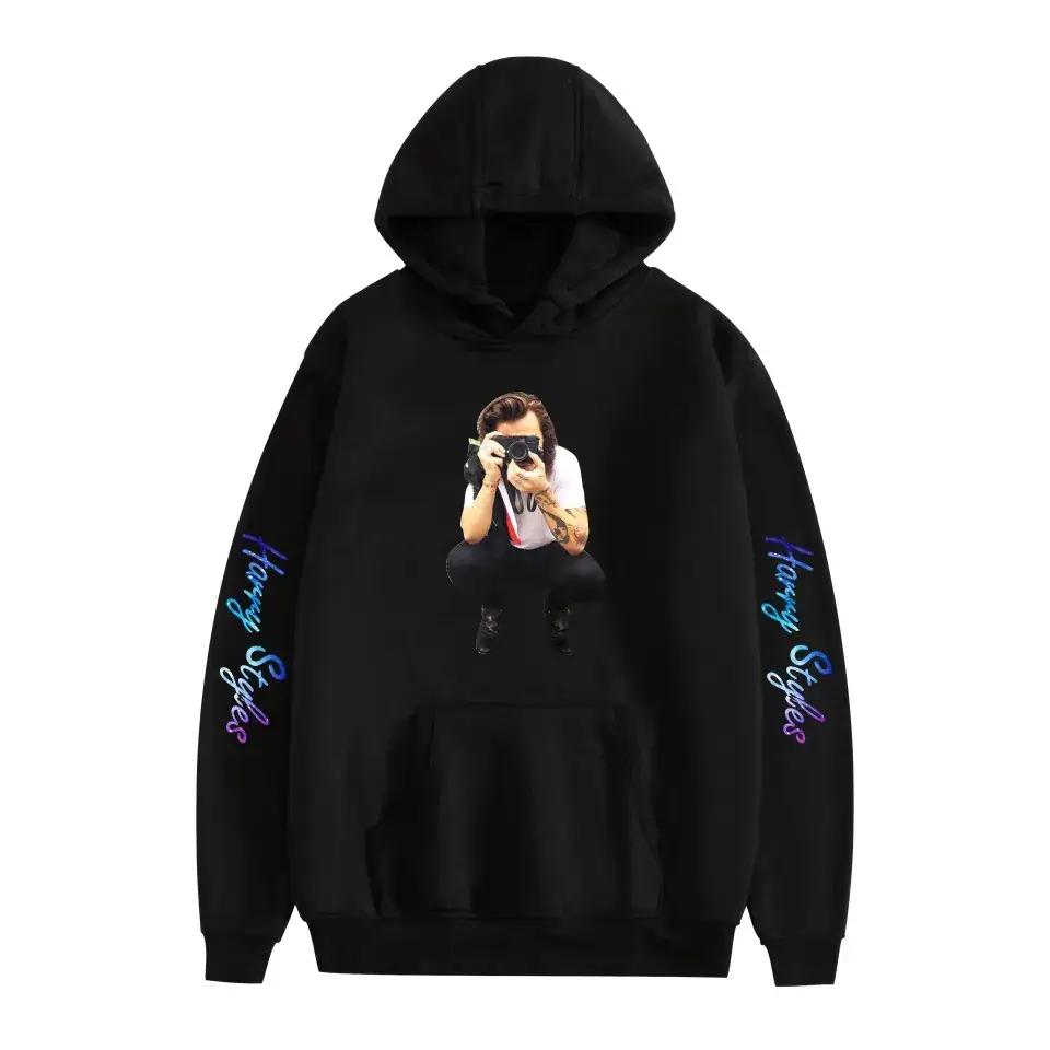 Red Hooded Sweatshirt with Love Print for Men Women