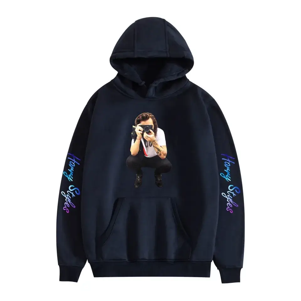 Red Hooded Sweatshirt with Love Print for Men Women