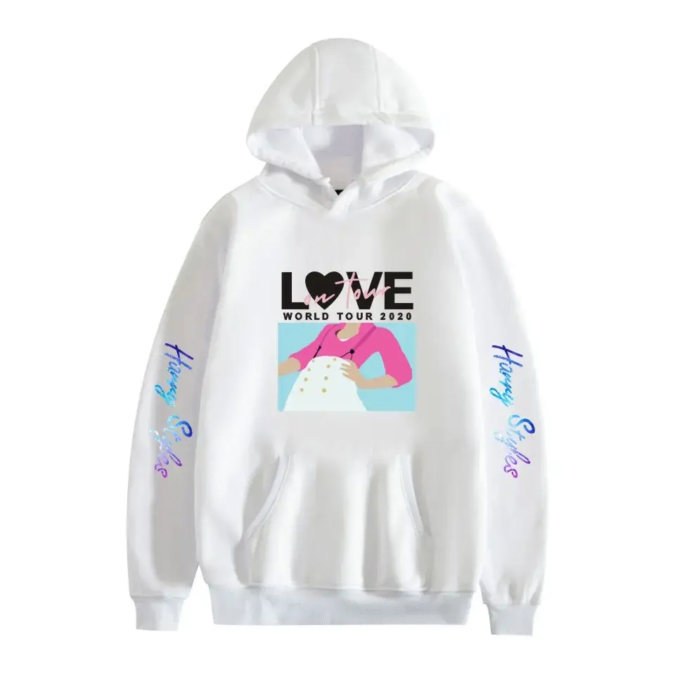 Red Hooded Sweatshirt with Love Print for Men Women