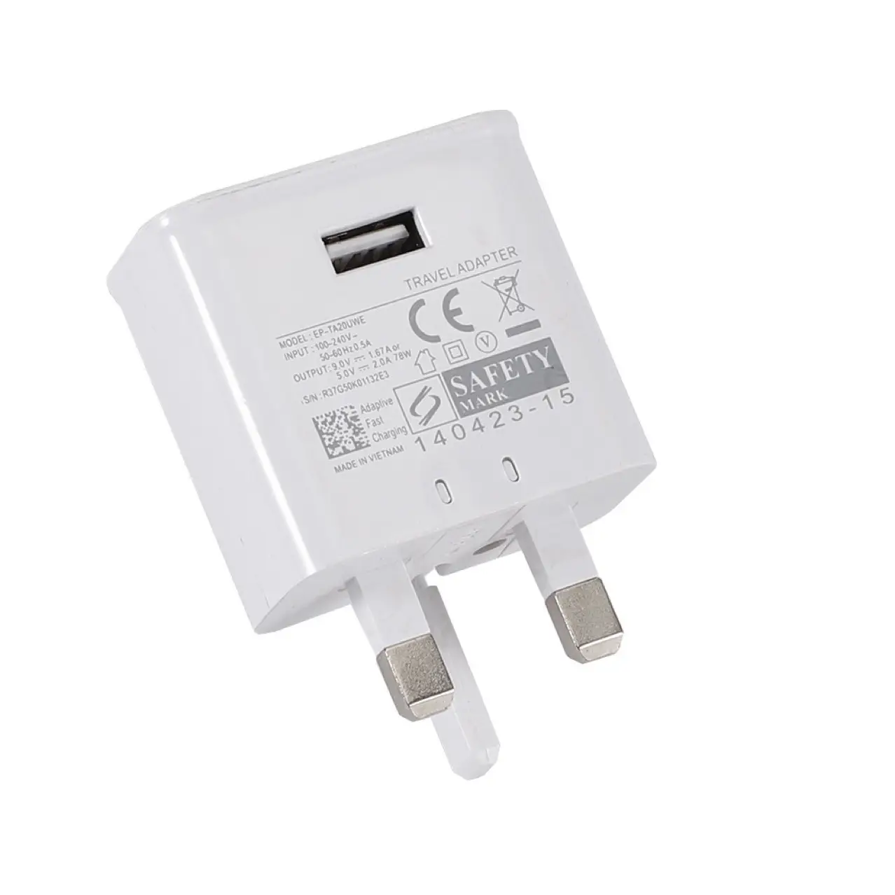 Samsung S8 S10 Note 8 Fast Charging Adapter White - Image 4