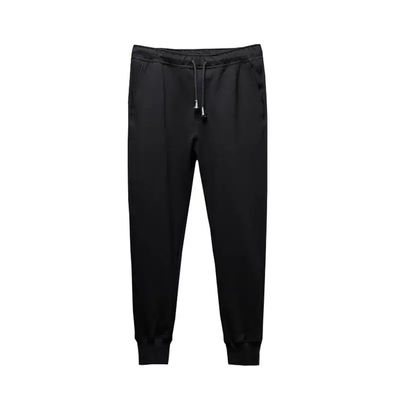 Men's Black Slim Fit Sports Pants Sweatpants - Image 6