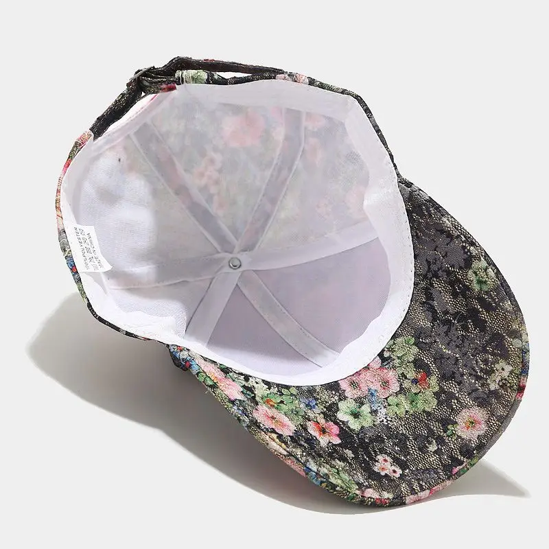 Women's Floral Lace Baseball Cap All Match Casual - Image 6