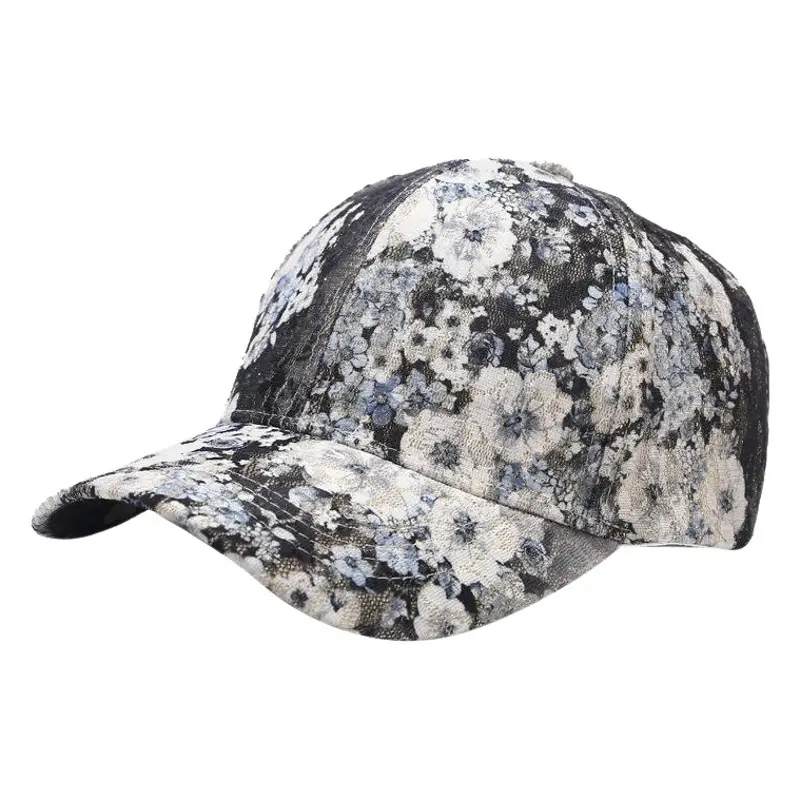 Women's Floral Lace Baseball Cap All Match Casual