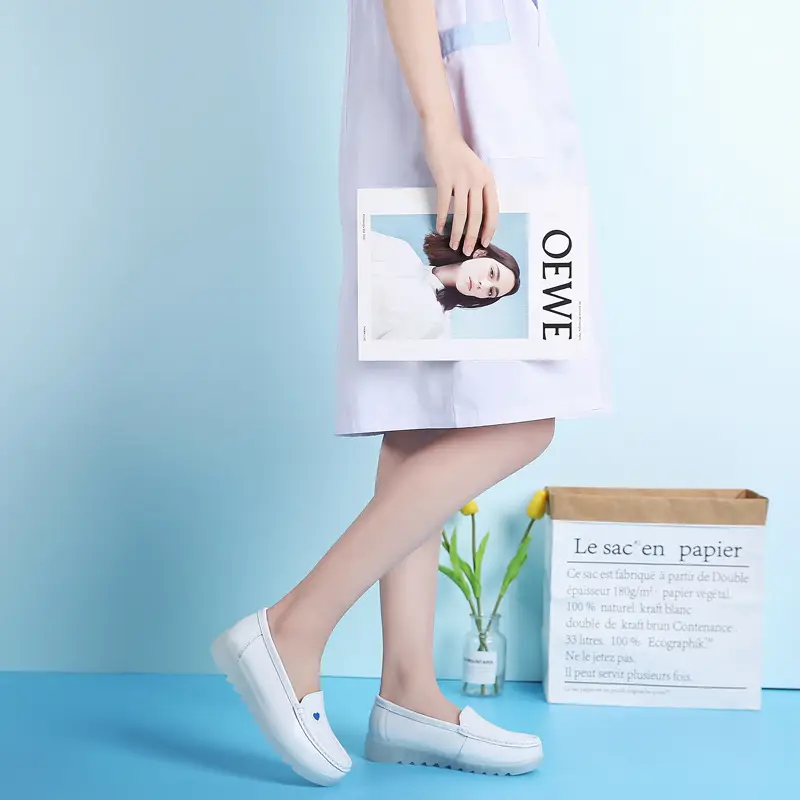 in stock nurse shoes women's soft-soled summer flat-soled non-slip thick-soled increased breathable comfortable not tired feet autumn and winter medical shoes