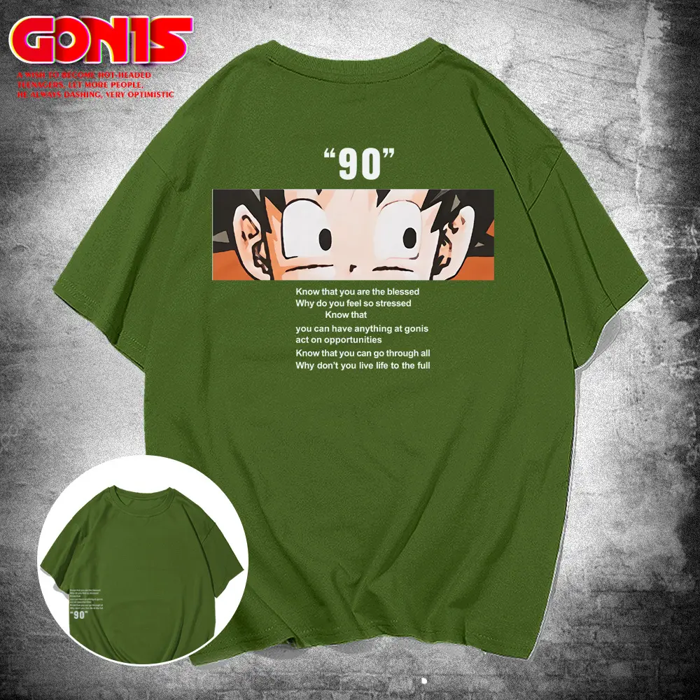 Men Women Dragon Ball 90s T-Shirt Green - Image 6