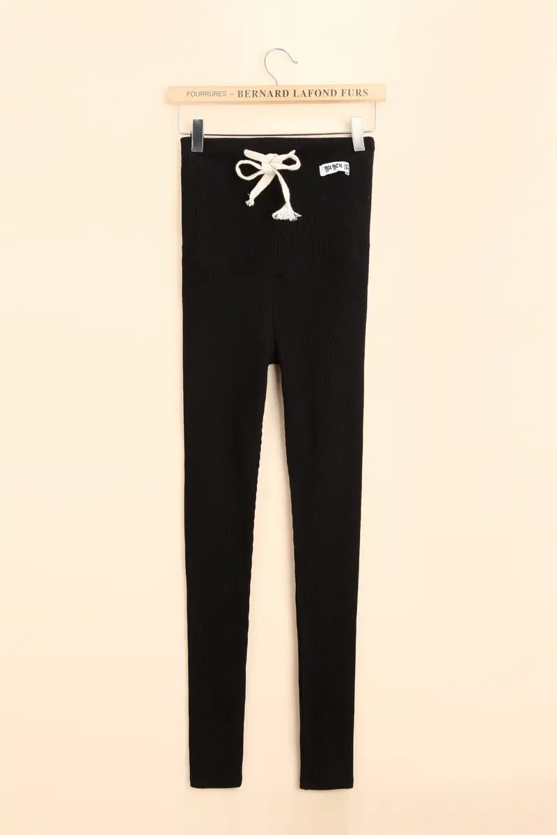 Pink Maternity Pants with Drawstring Waist - Image 2
