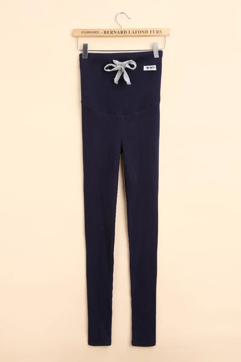 Pink Maternity Pants with Drawstring Waist - Image 3