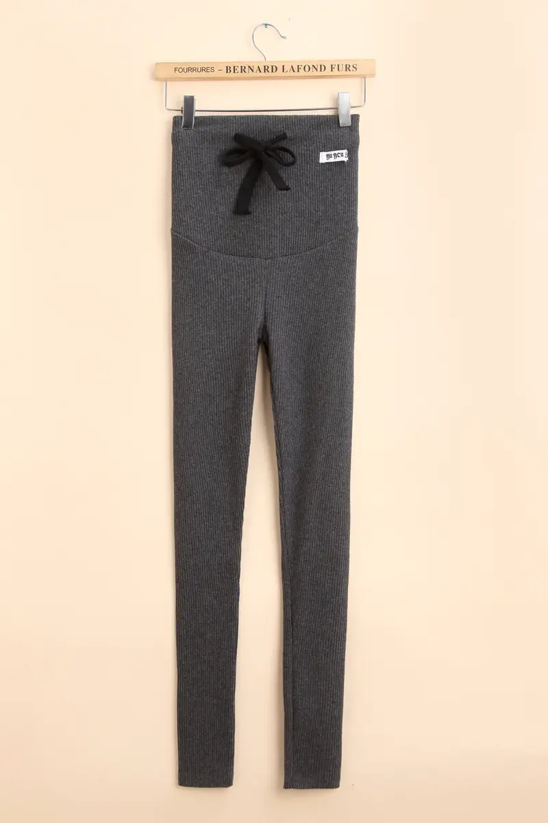 Pink Maternity Pants with Drawstring Waist - Image 5