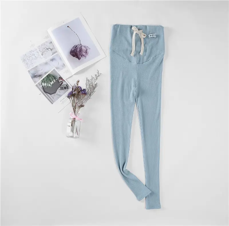 Pink Maternity Pants with Drawstring Waist - Image 6