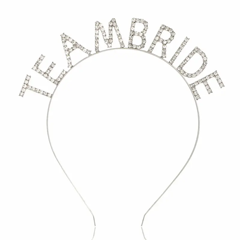 European & American Rhinestone Bride Headband Set