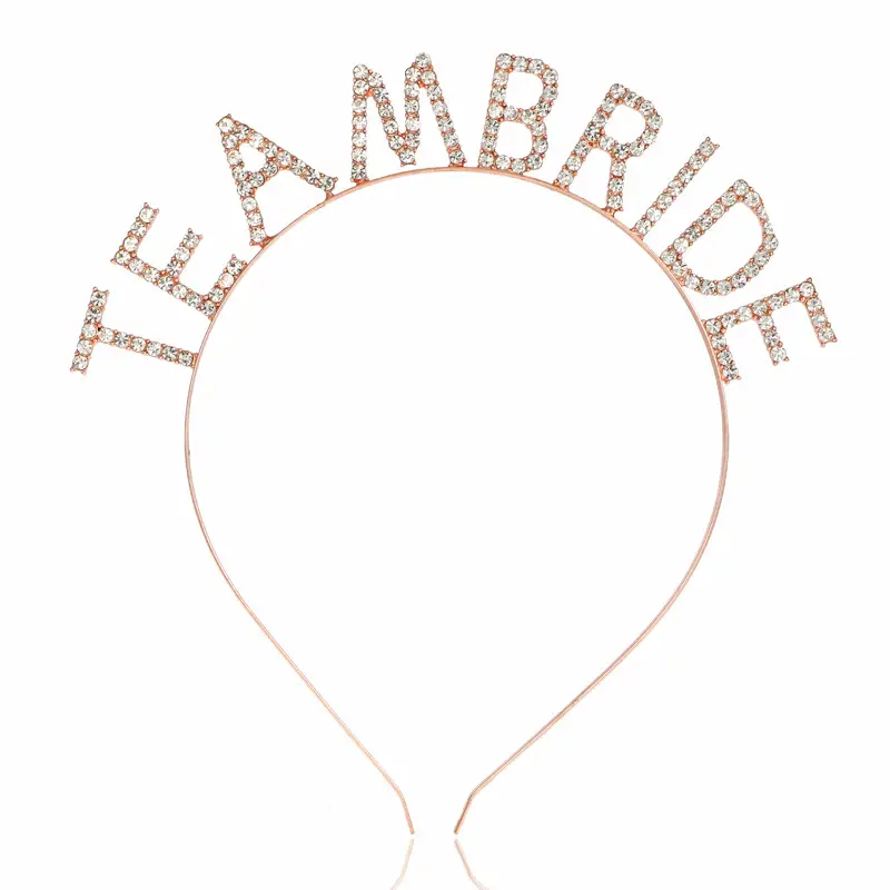 European & American Rhinestone Bride Headband Set