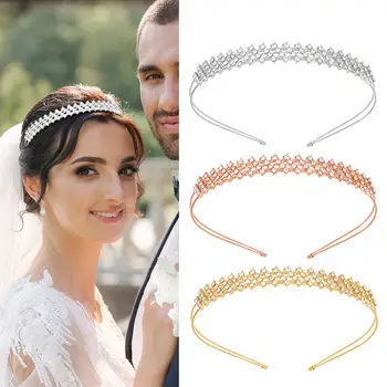 European & American Rhinestone Bride Headband Set — feature 15