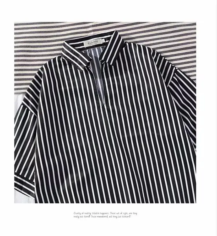 Men Striped Pullover T-Shirt Short Sleeve Summer Wear — feature 12