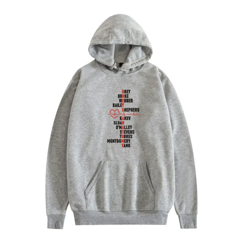 Men Navy Gray Cross-Border Gray Anatomy Hoodie