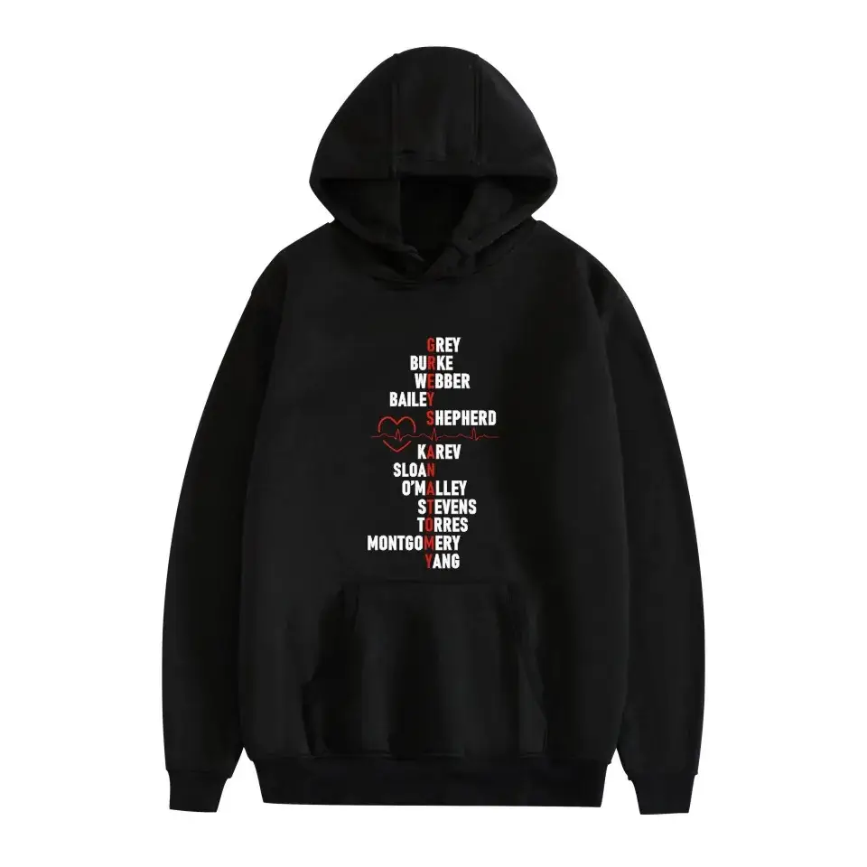 Men Navy Gray Cross-Border Gray Anatomy Hoodie