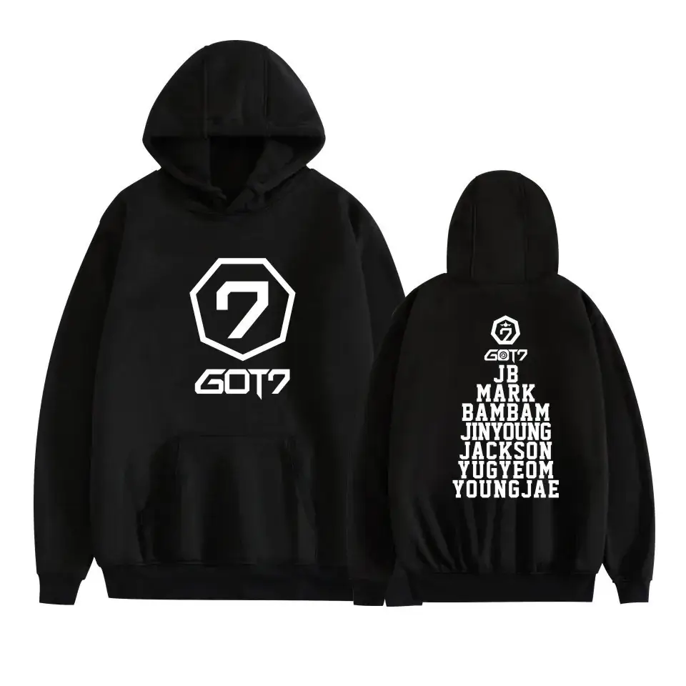 Black Hooded Sweatshirt Set for Men New Album Graphic - Image 13