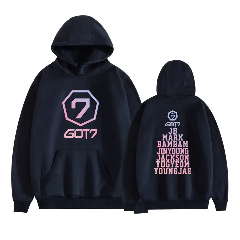 Black Hooded Sweatshirt Set for Men New Album Graphic - Image 10