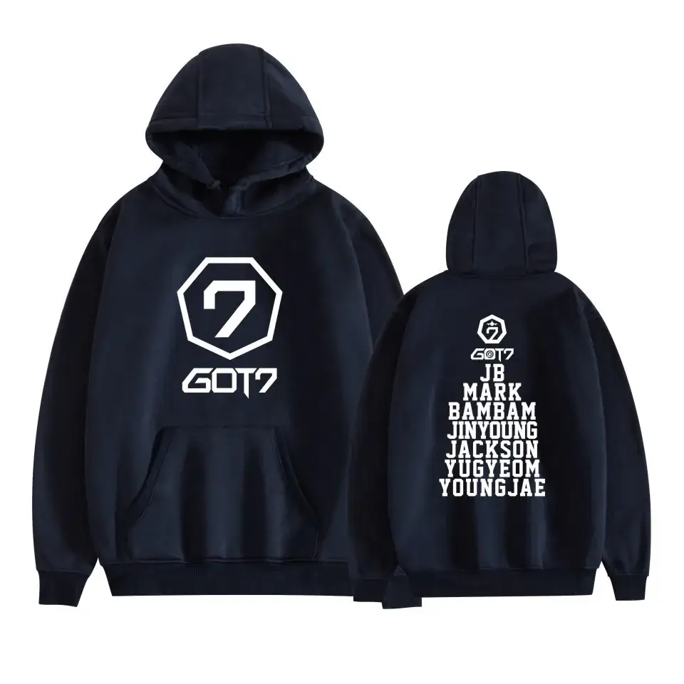 Black Hooded Sweatshirt Set for Men New Album Graphic - Image 16