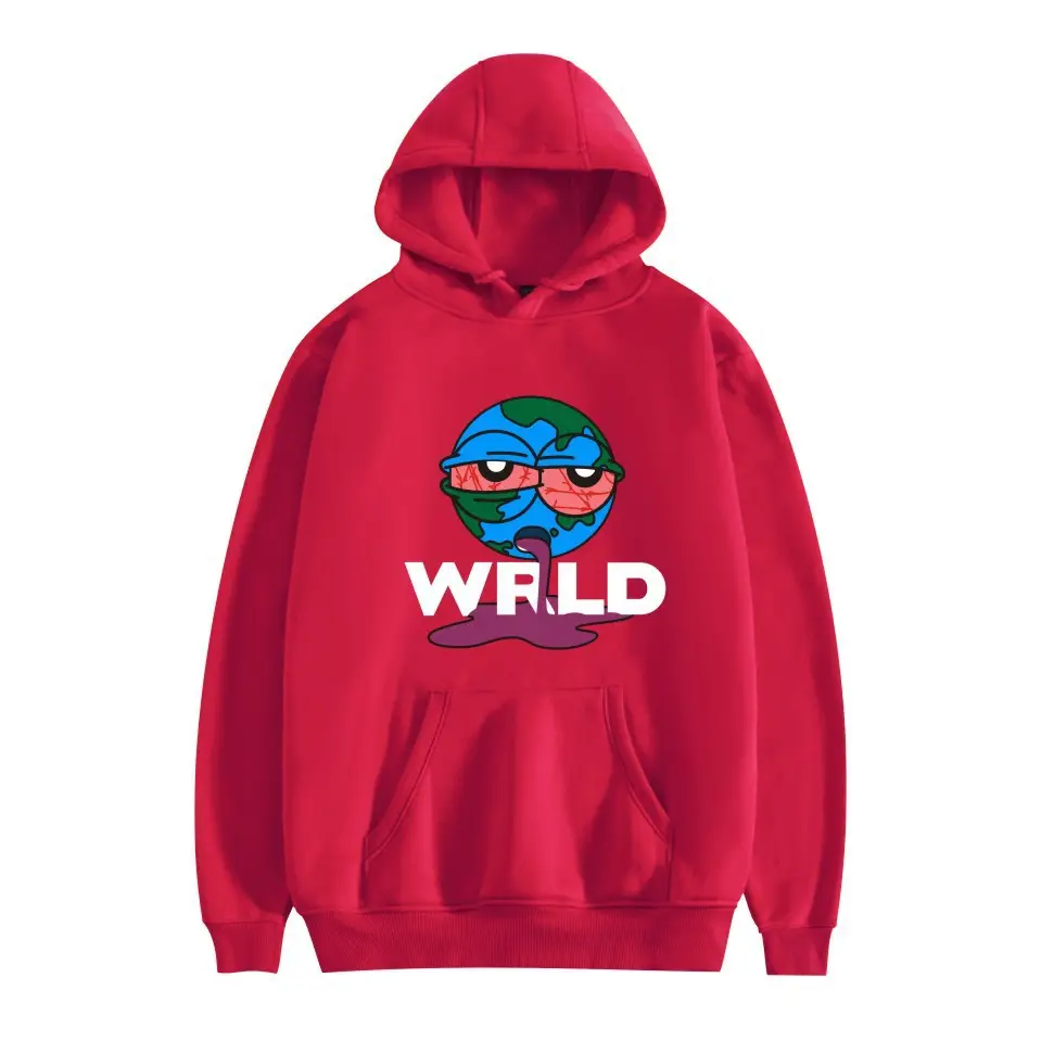 Men Black Hoodie with "JUICEWORLD" Graphic Print - Image 6