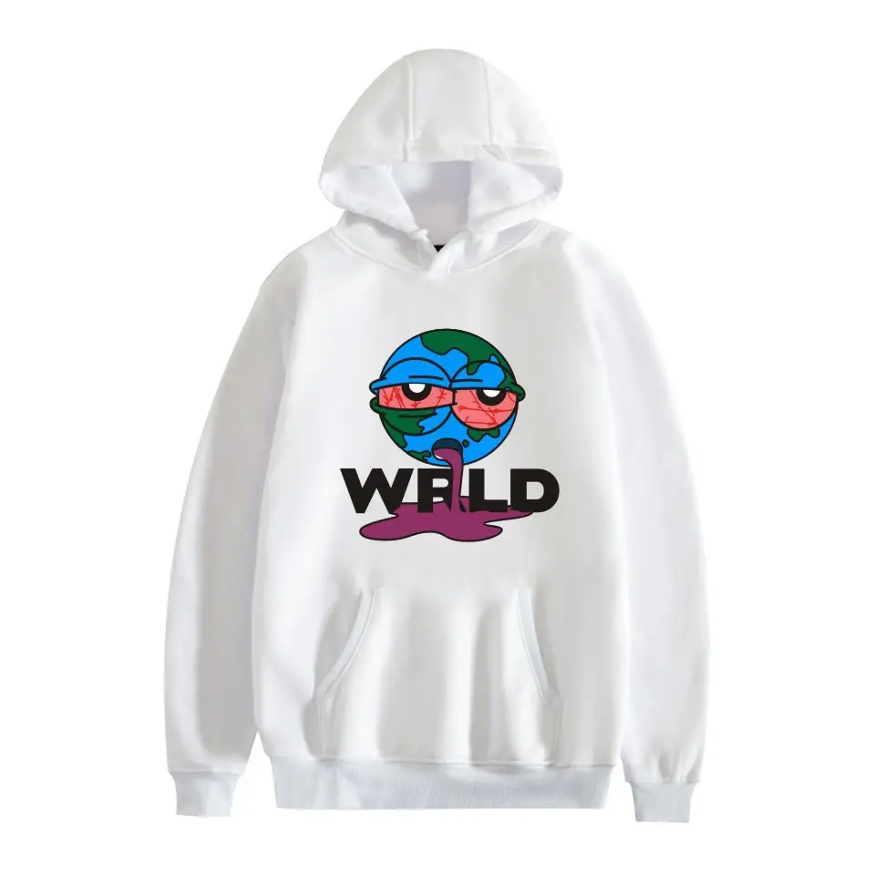 Men Black Hoodie with "JUICEWORLD" Graphic Print - Image 2