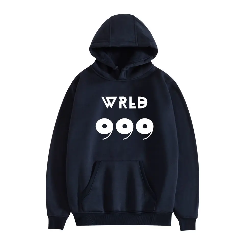 Men Black Hoodie with "JUICEWORLD" Graphic Print - Image 27