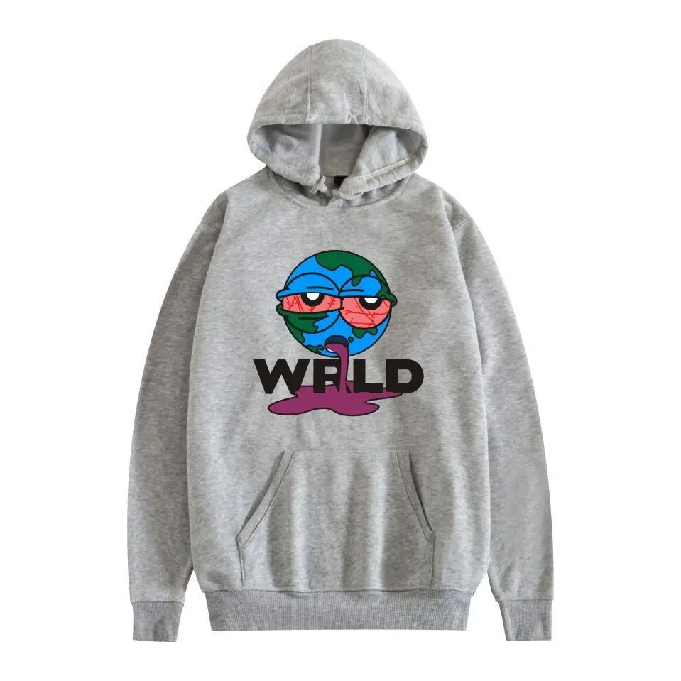 Men Black Hoodie with "JUICEWORLD" Graphic Print - Image 3