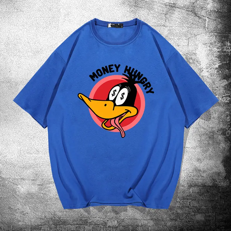 Money Holder Mickey Donald Duck T-Shirt White Cotton