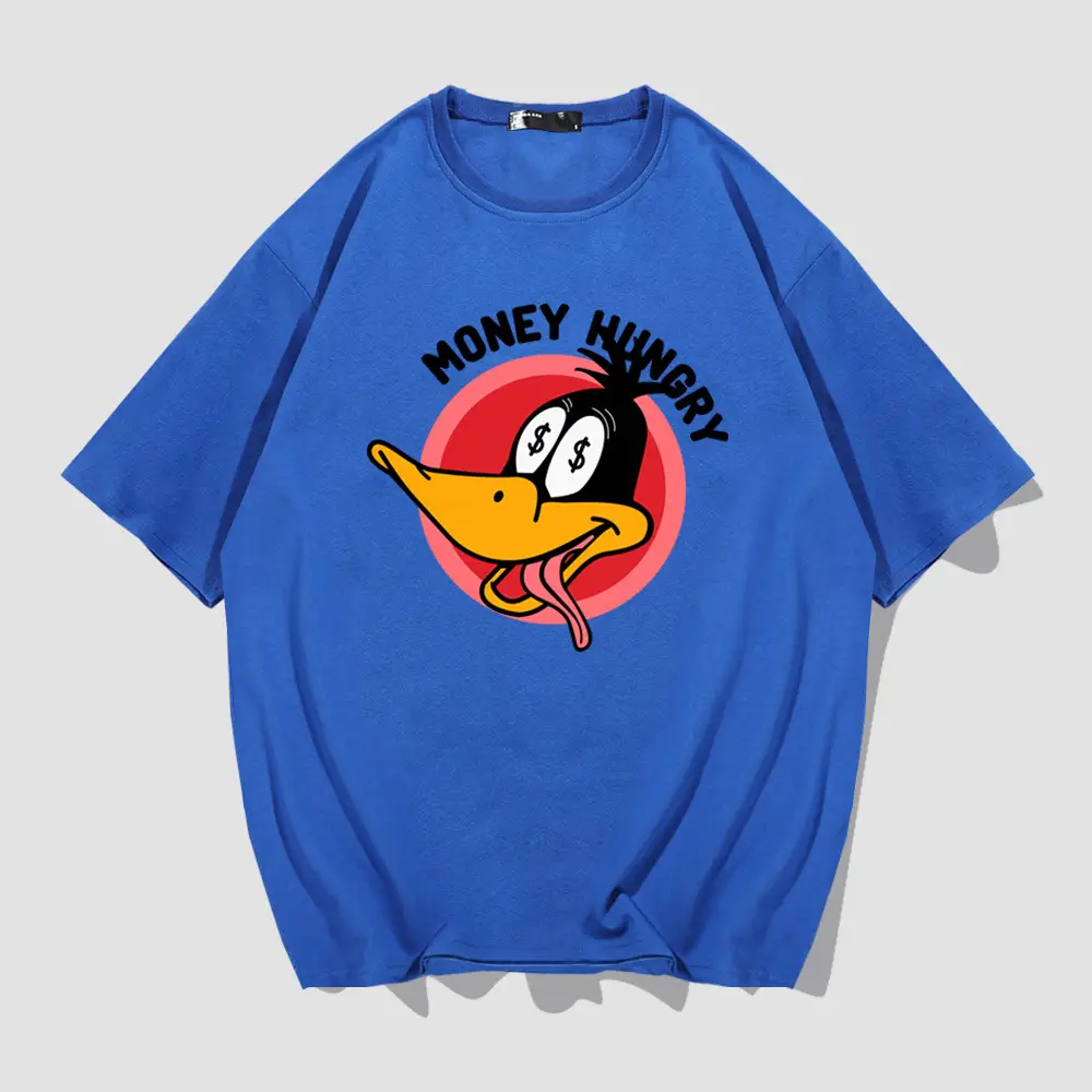 Money Holder Mickey Donald Duck T-Shirt White Cotton