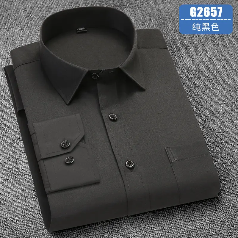 Men's Long Sleeve Shirt Mint Green Business Wear Large - Image 7