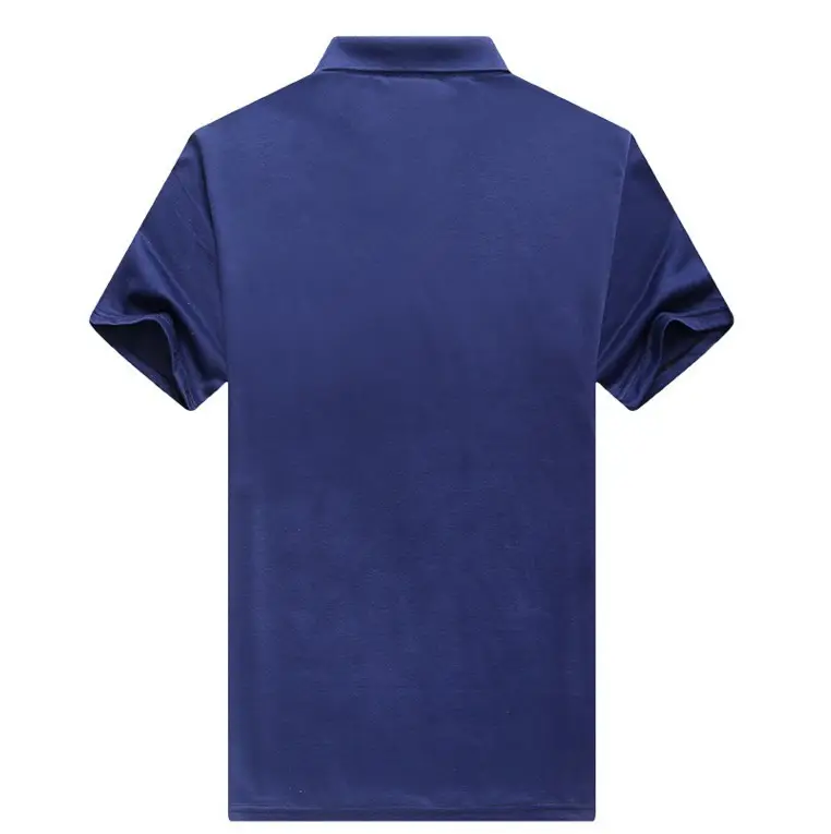 Navy Blue Middle-aged Men Polo T-Shirt Short Sleeve - Image 13
