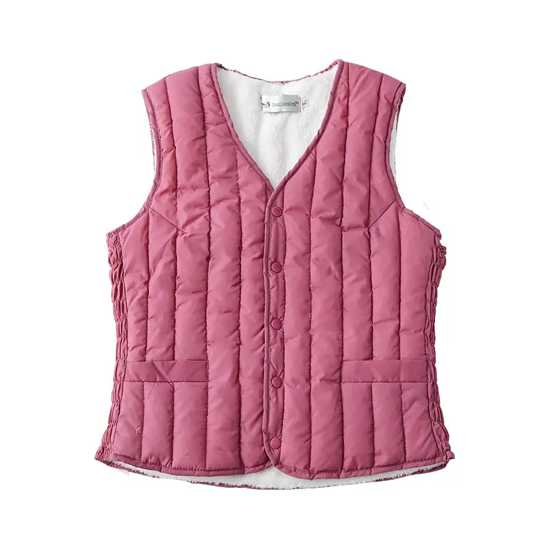 Autumn Winter Velvet Vest for Women Plus Size Warm Waistcoat Vest - Image 12