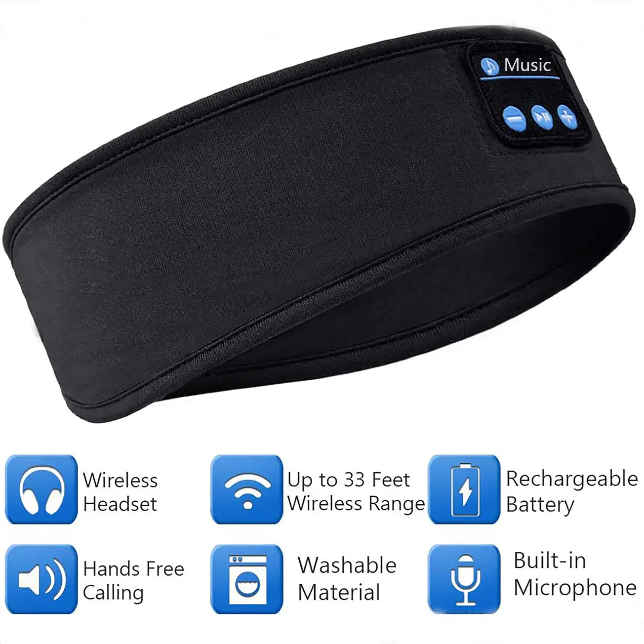 Bluetooth 5.0 Music Headband for Running Yoga - Image 5