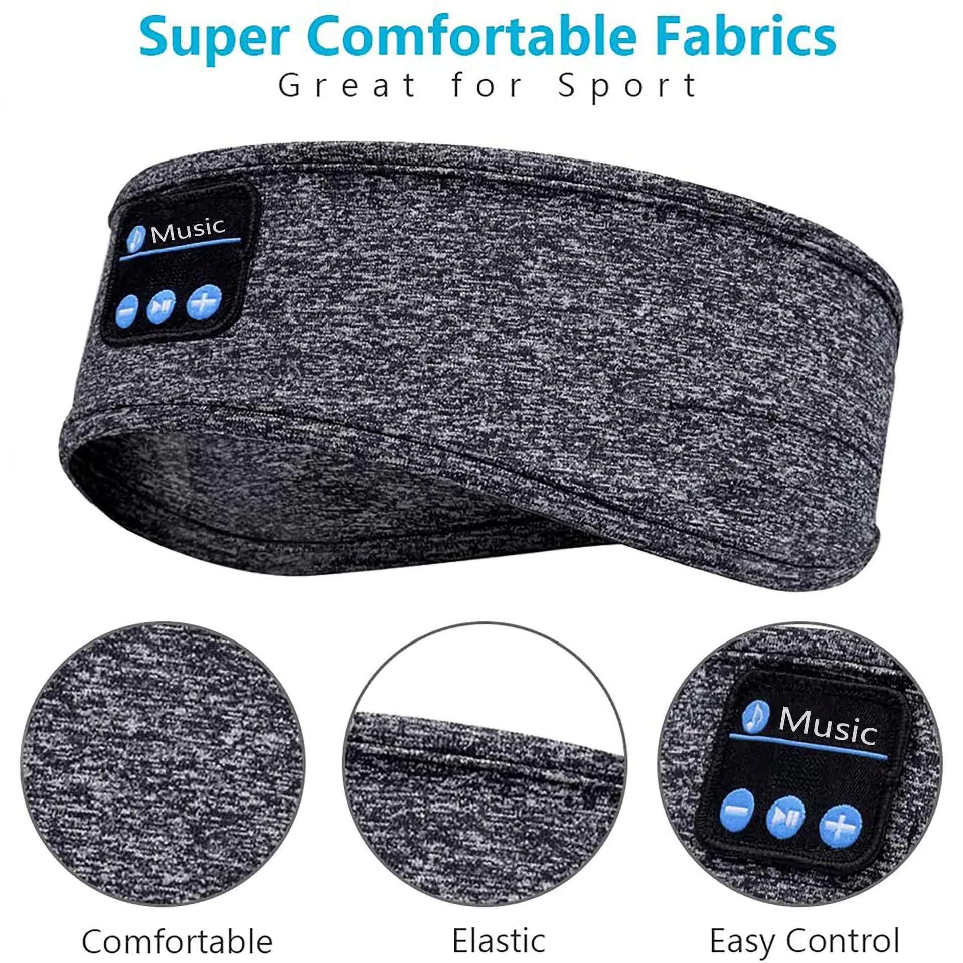 Bluetooth 5.0 Music Headband for Running Yoga - Image 6