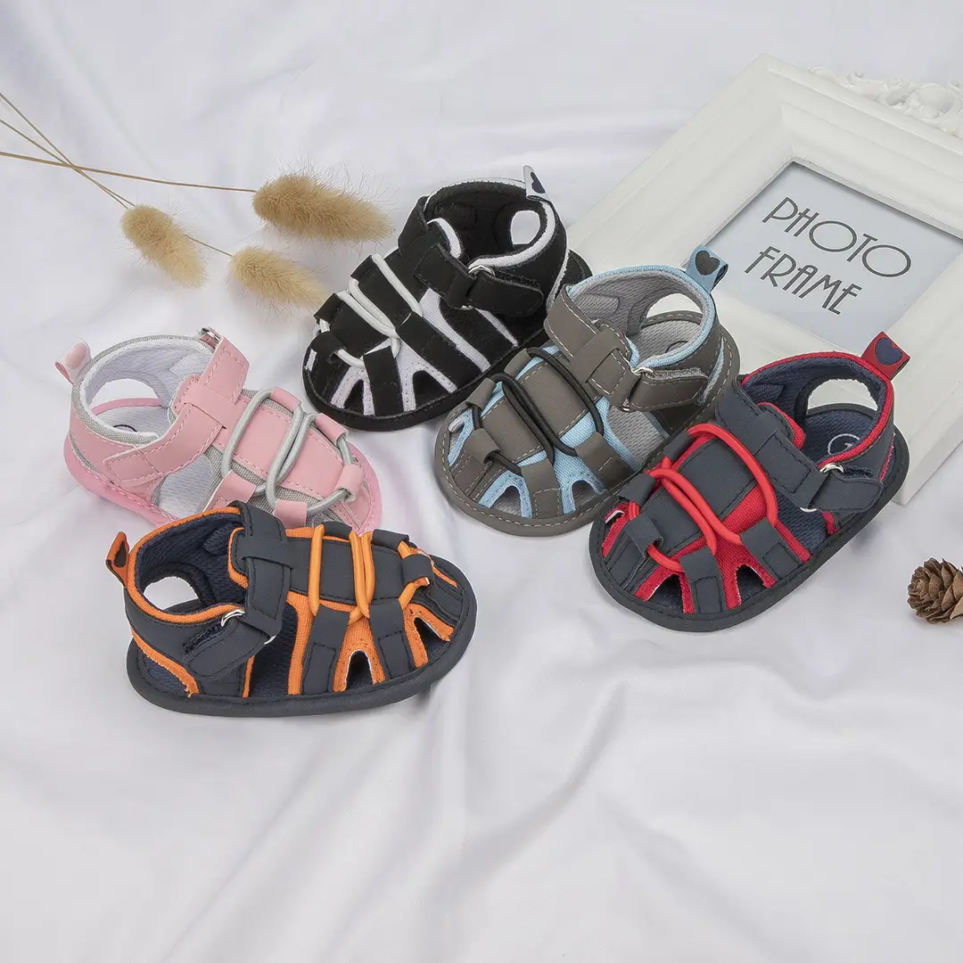 Cross-Border New Summer 0-1 Year Old Baby Sandals Breathable Soft Sole Toddler Shoes Baby Shoes Baby Shoes - Image 2