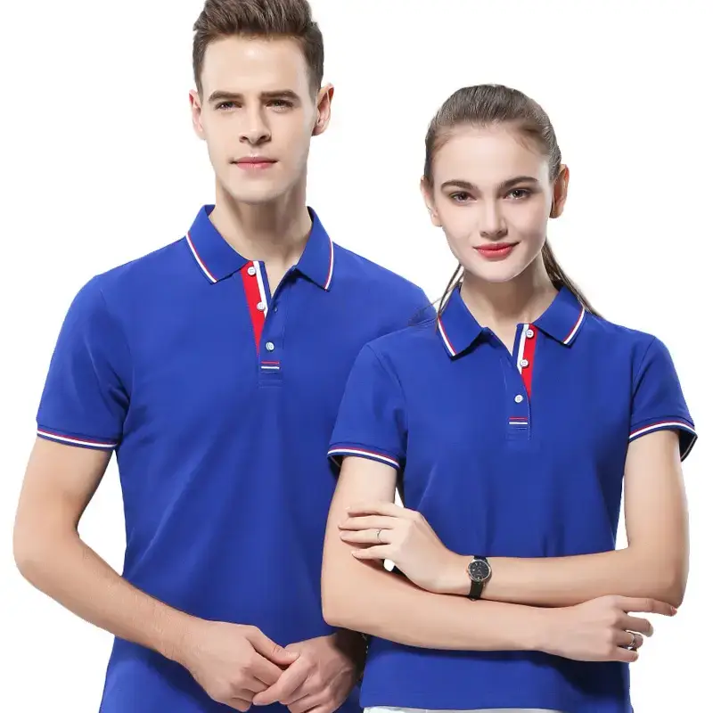 Men's White Polo Shirt with Red Trim - Image 14